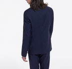 The Kooples - Chaqueta de traje azul con botones y cuello sastre - Hombre
