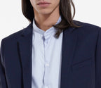 The Kooples - Chaqueta de traje azul con botones y cuello sastre - Hombre