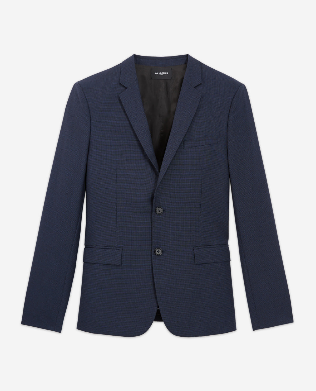 The Kooples - Chaqueta de traje azul con botones y cuello sastre - Hombre