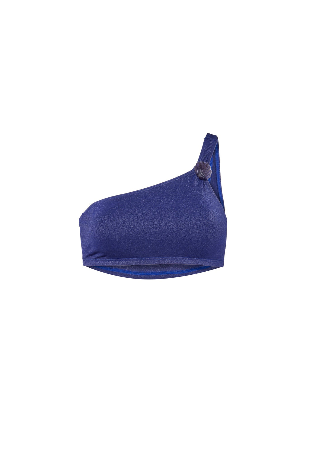 Haut Asymetrique Coquillage Navy
