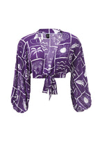 Chemise Beleza Pura Motif Elements Violet