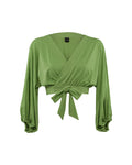 Haut Paillette Vert Pomme