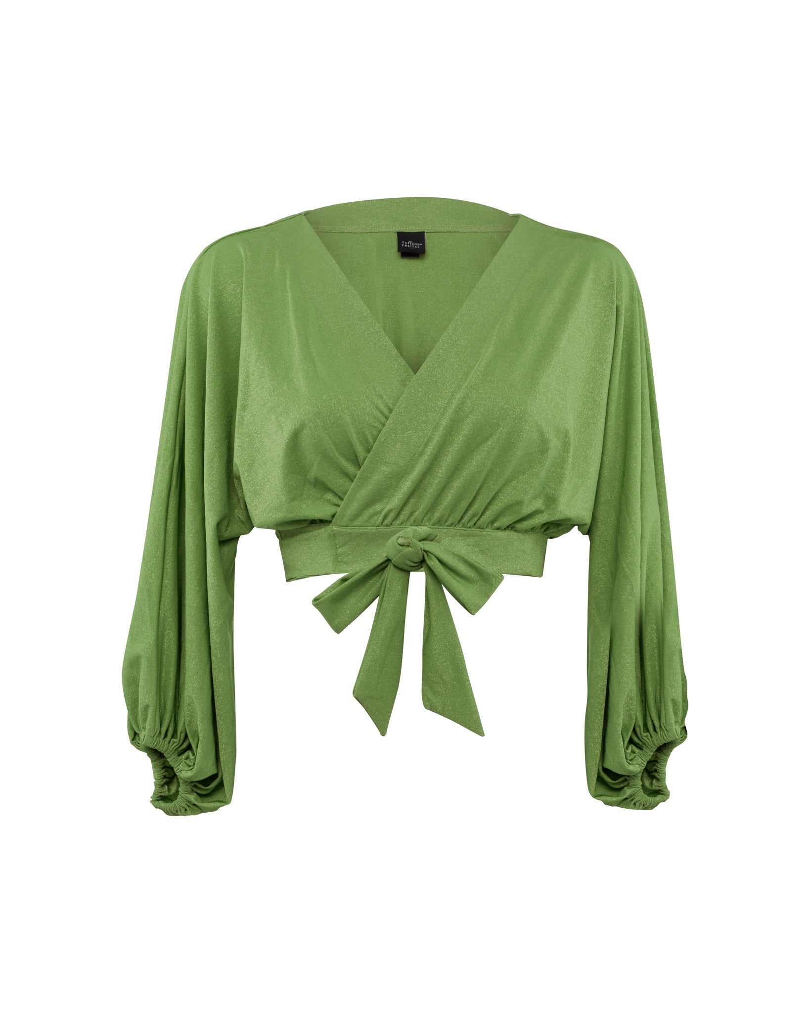 Haut Paillette Vert Pomme