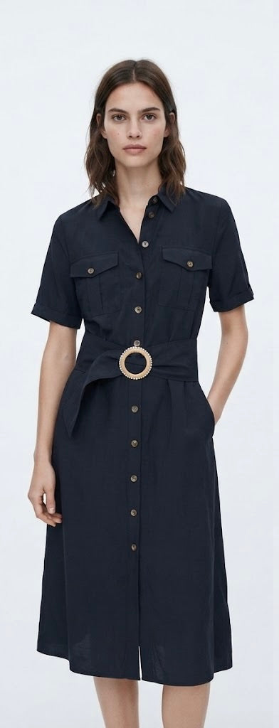 Henrianne Dress - Anthracite