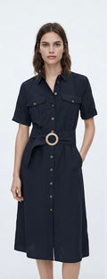 Henrianne Dress - Anthracite