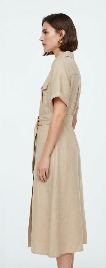 Henrianne Dress - Beige