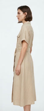 Henrianne Dress - Beige
