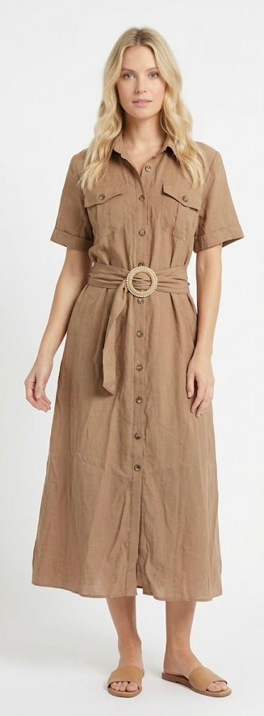 Vestido Henrianne - Cacao