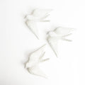 Set of 3 Large Swallows - White