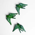 Set of 3 Large Swallows - Green
