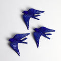 Set of 3 Large Swallows - Blue