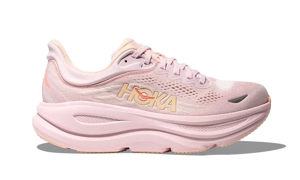 Hoka - Bondi 9 W Lilac Cream Tangerine Glow - Violeta
