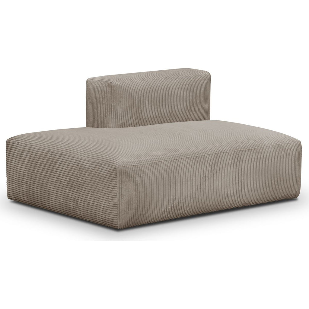 Modulo - Modulaire hoekbank rechts - Ribfluweel - Taupe