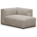 Modulo - Modulaire hoekbank rechts - Ribfluweel - Taupe
