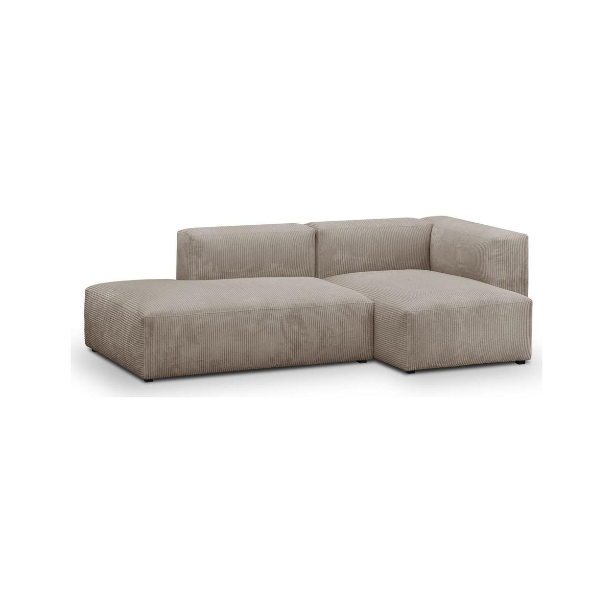 Modulo - Modulaire hoekbank rechts - Ribfluweel - Taupe