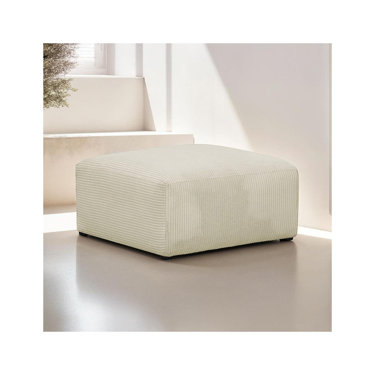 Modulo - Puf - Sztruks - Beżowy