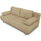 Laria - Sofa Rozkładana - Tkanina Szenilowa - Miodowa