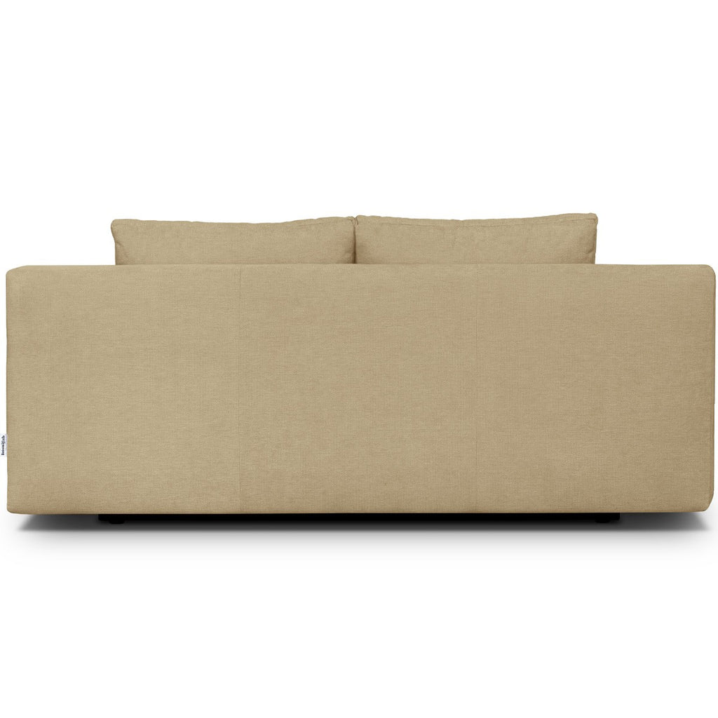 Laria - Sofa Rozkładana - Tkanina Szenilowa - Miodowa