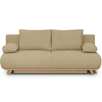 Laria - Sofa Rozkładana - Tkanina Szenilowa - Miodowa