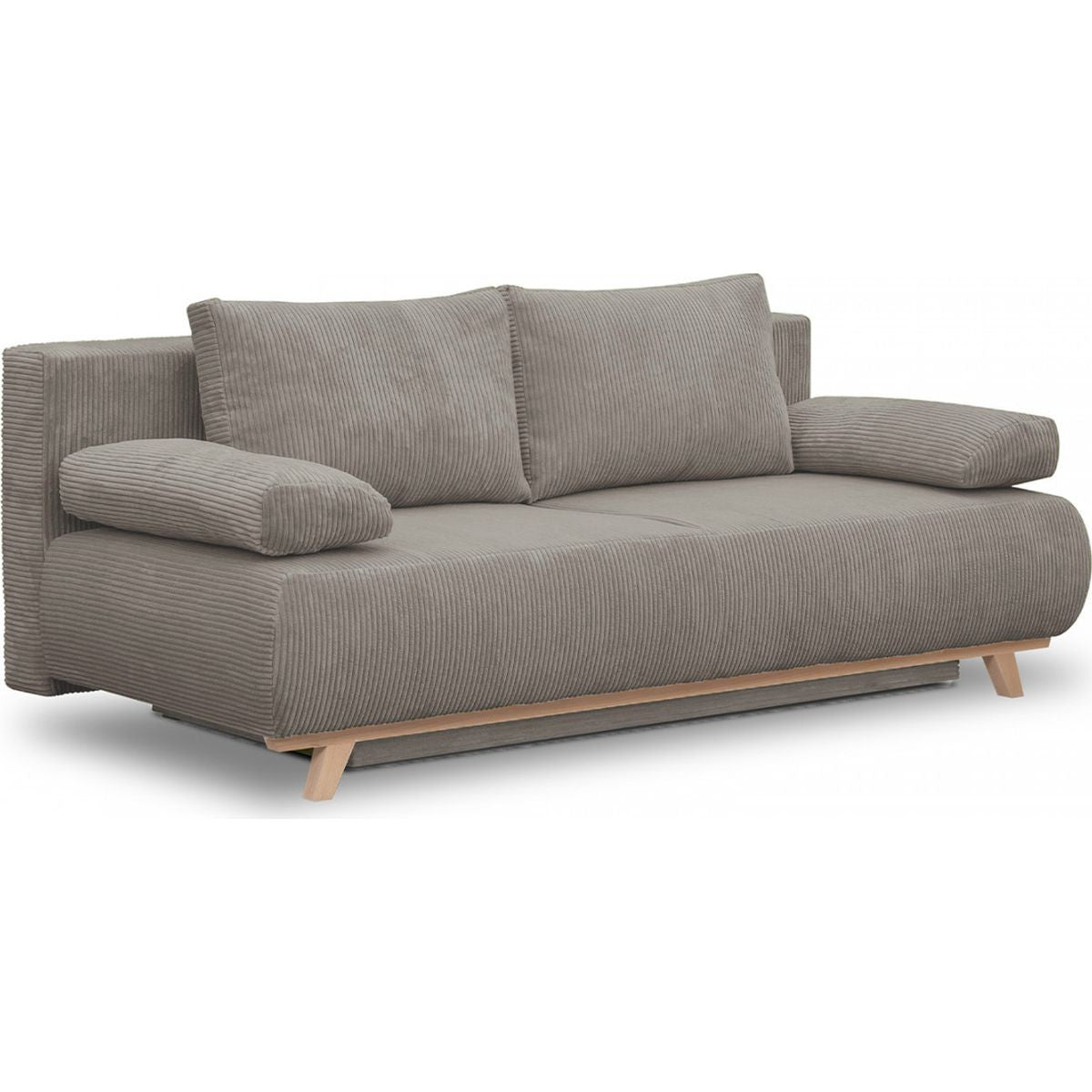 Laria - Sofá convertible - Pana - Topo