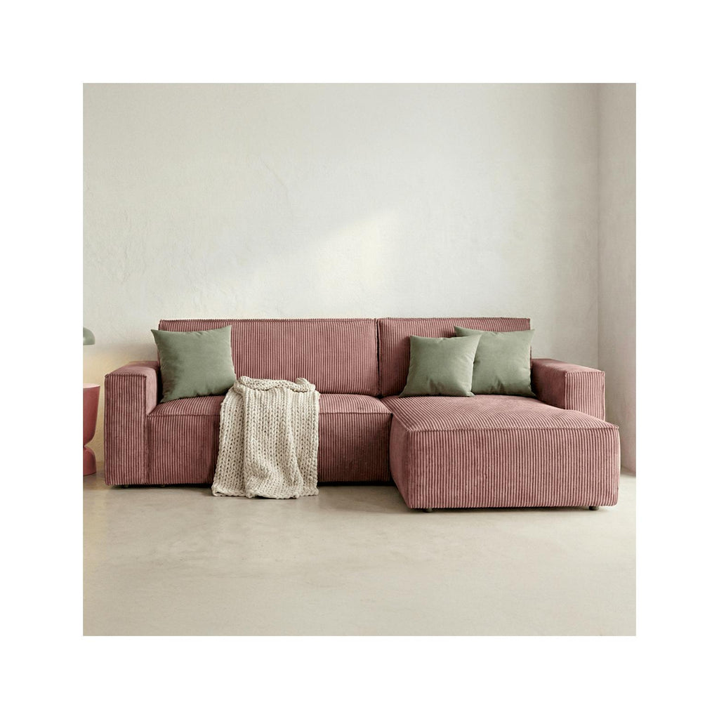 Livia - Vändbar Bäddsoffa - Manchester - Gammelrosa