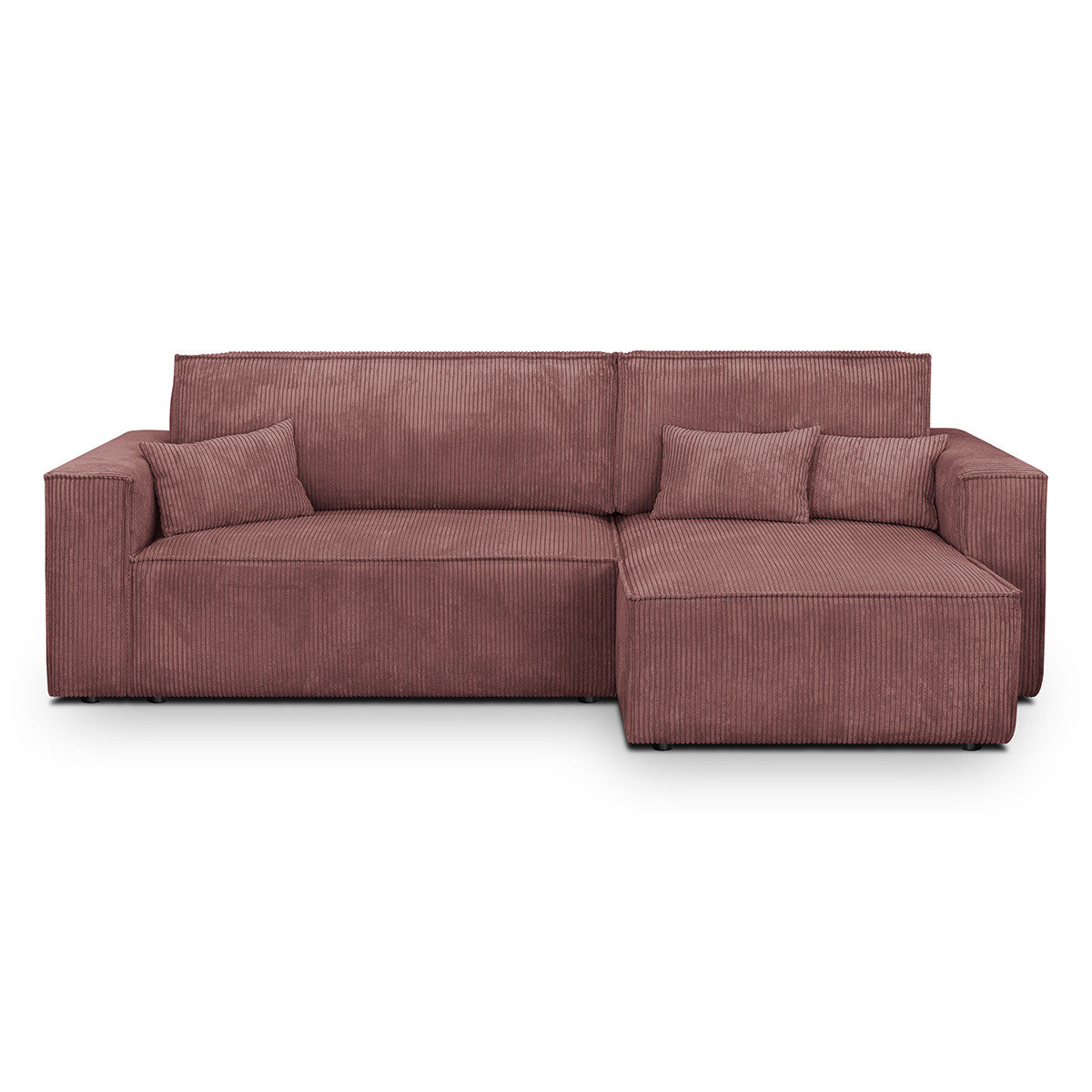 Livia - Vändbar Bäddsoffa - Manchester - Gammelrosa
