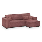Livia - Vändbar Bäddsoffa - Manchester - Gammelrosa