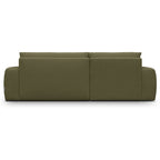 Sonny - Narożnik lewostronny rozkładany - Tkanina szenilowa - Khaki