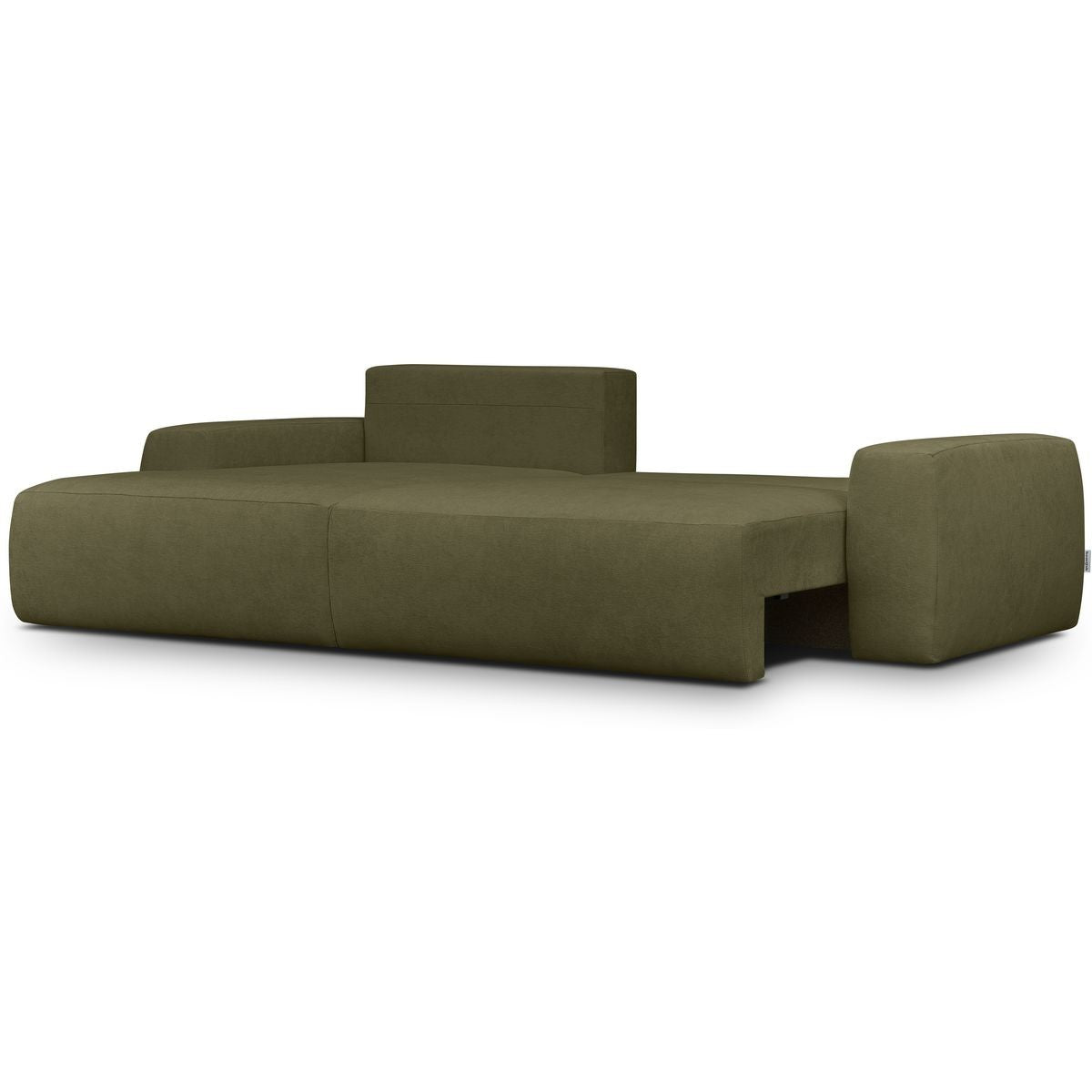 Sonny - Narożnik lewostronny rozkładany - Tkanina szenilowa - Khaki