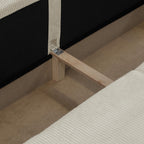 Robin - Sovesofa Som Højrevendt Hjørnesofa - Fløjl - Beige