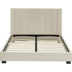 William - Tweepersoonsbed - Fluweel - Beige