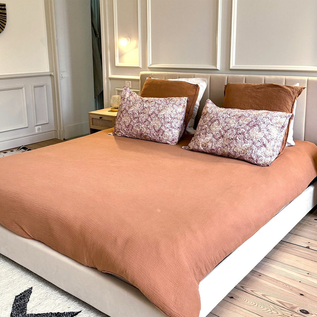 William - Tweepersoonsbed - Fluweel - Beige