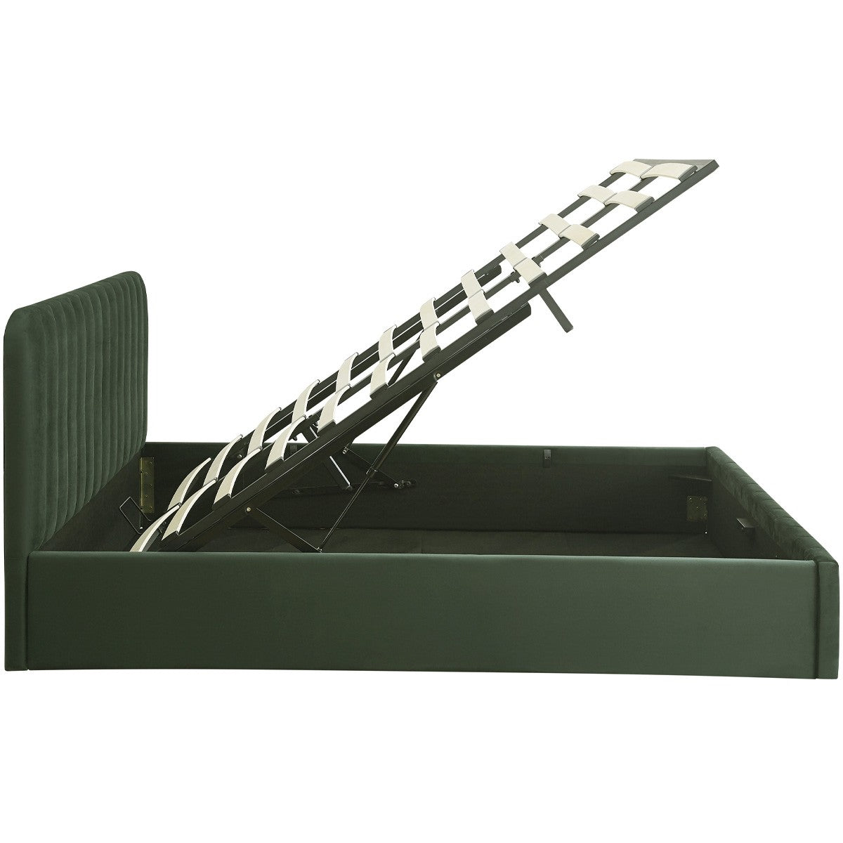 Ava - Cama Canapé Adulto - Terciopelo - Verde Caqui
