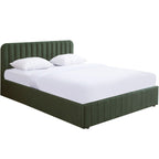 Ava - Cama Canapé Adulto - Terciopelo - Verde Caqui