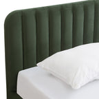 Ava - Cama Canapé Adulto - Terciopelo - Verde Caqui