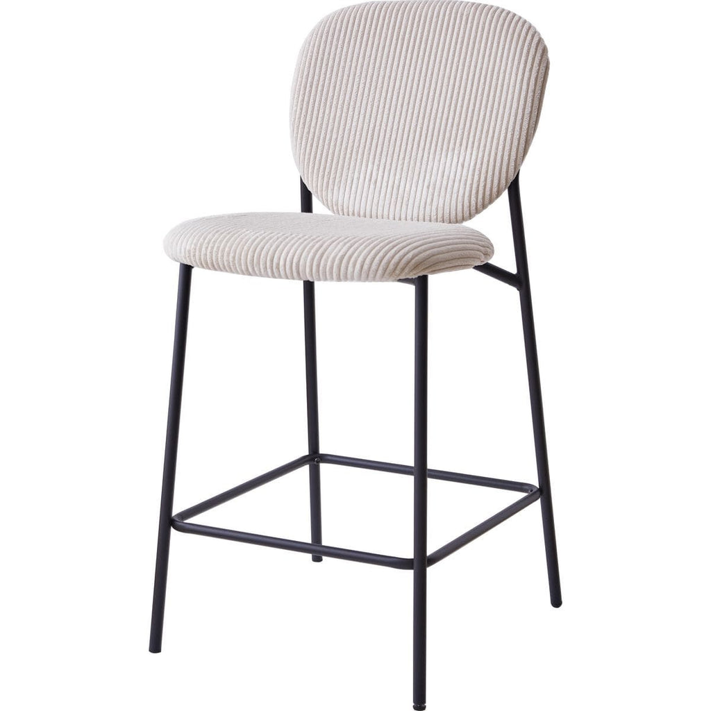 Betty - Lote de 2 Taburetes de Bar - Pana - Beige
