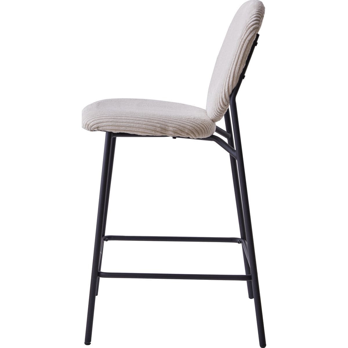 Betty - Lote de 2 Taburetes de Bar - Pana - Beige