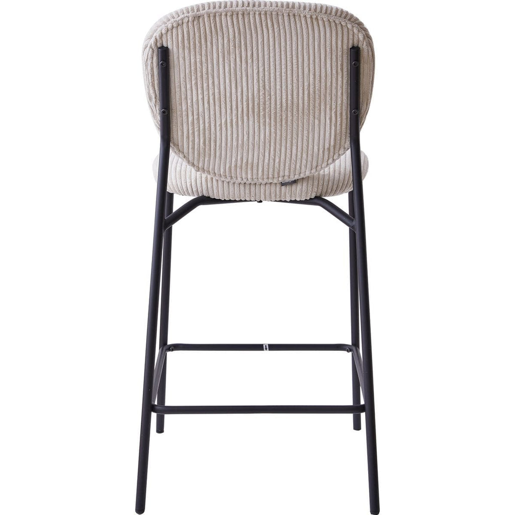 Betty - Lote de 2 Taburetes de Bar - Pana - Beige