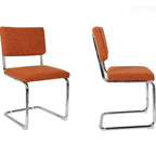 Dulce - Set Van 2 Stoelen - Bouclé Stof - Roest