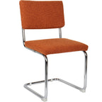 Dulce - Set Van 2 Stoelen - Bouclé Stof - Roest