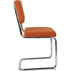 Dulce - Set Van 2 Stoelen - Bouclé Stof - Roest