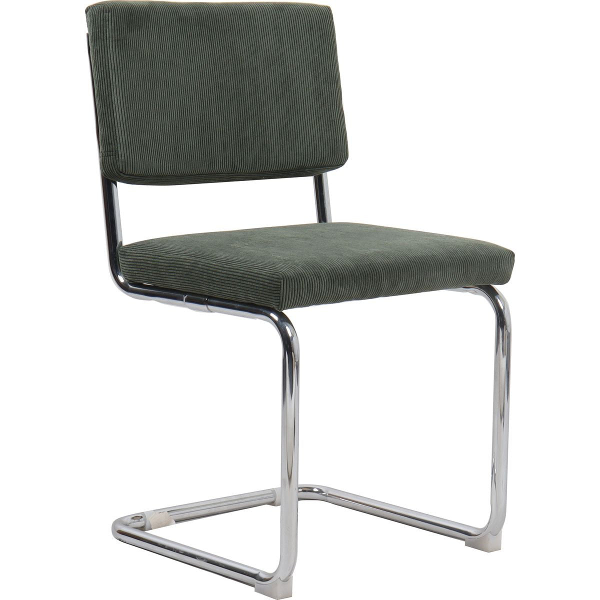 Dulce - Set Van 2 Stoelen - Ribfluweel - Khakigroen