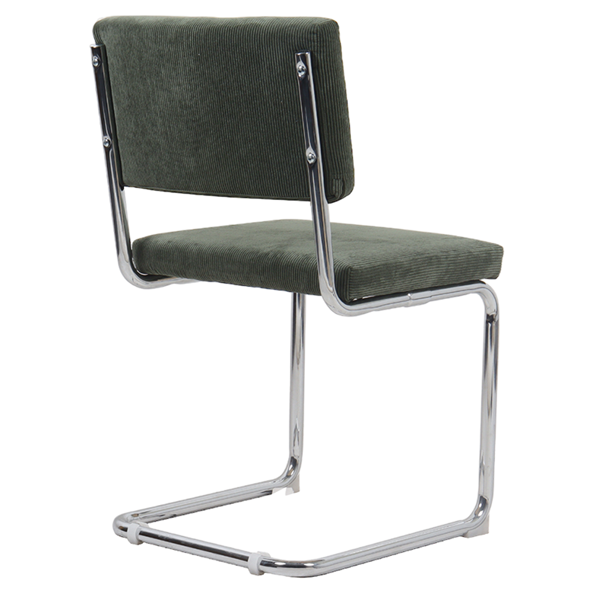 Dulce - Set Van 2 Stoelen - Ribfluweel - Khakigroen