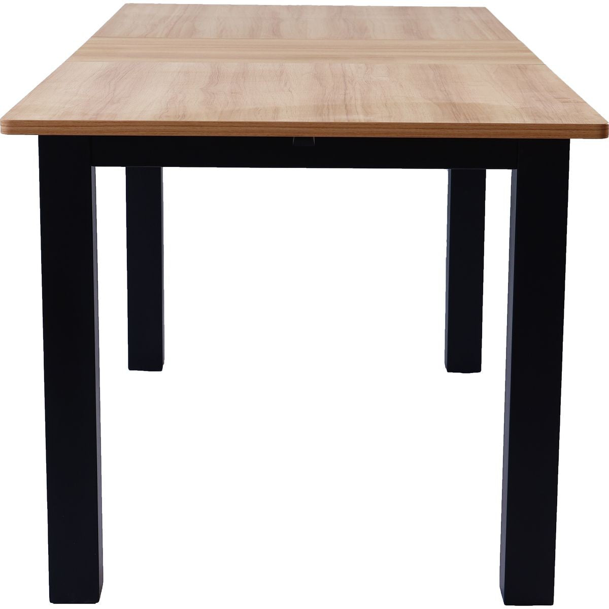 Lexi - Uitschuifbare eettafel - Houtlook - Zwart