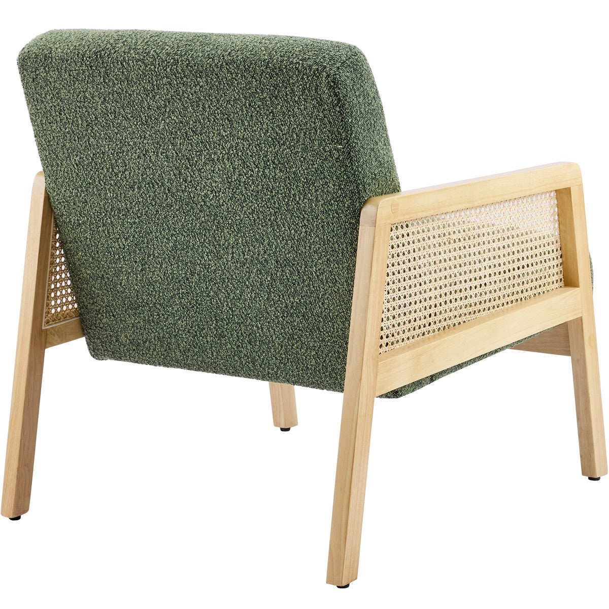 Mani – Fotel – Plecionka wiedeńska i tkanina boucle – Khaki