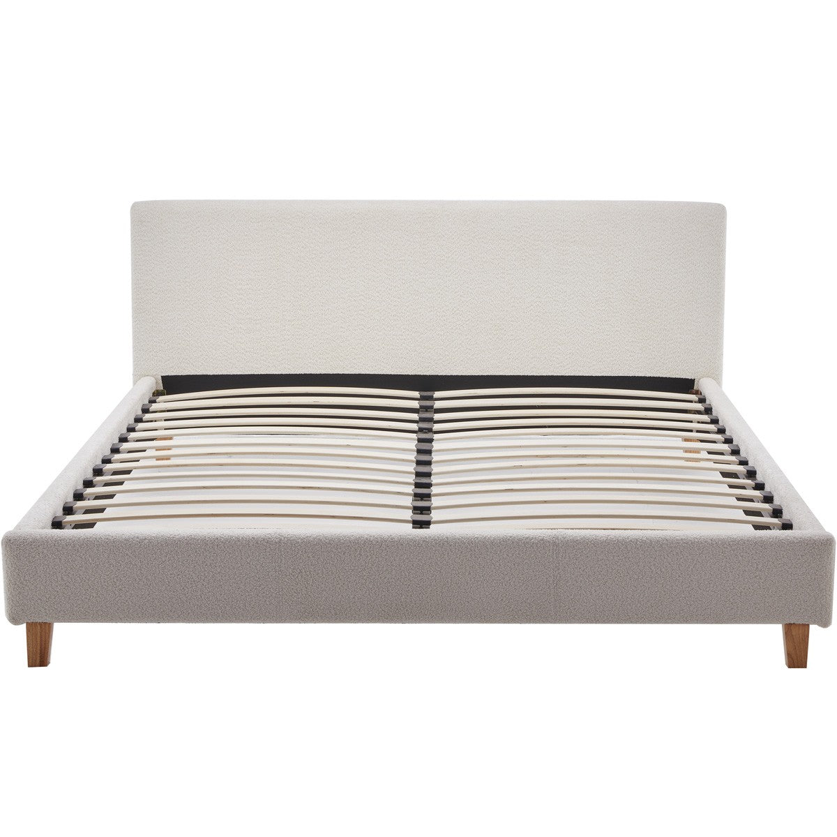Milo - Lit Adulte - Tissu Bouclé - Beige