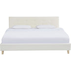 Milo - Bed voor volwassenen - Fluweel - Beige