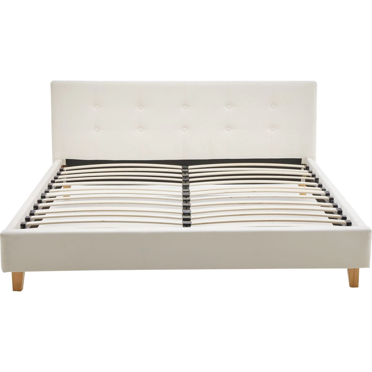 Milo - Bed voor volwassenen - Fluweel - Beige