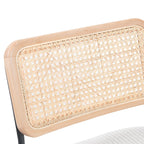 Muse - Set de 2 taburetes de bar - Rejilla y pana - Beige