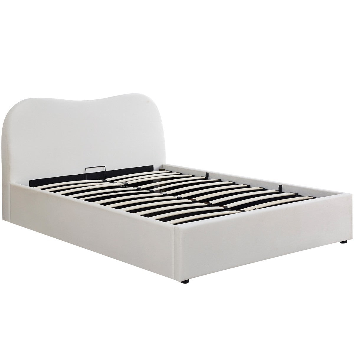 Suzon - Cama Con Canapé Para Adulto - Terciopelo - Beige